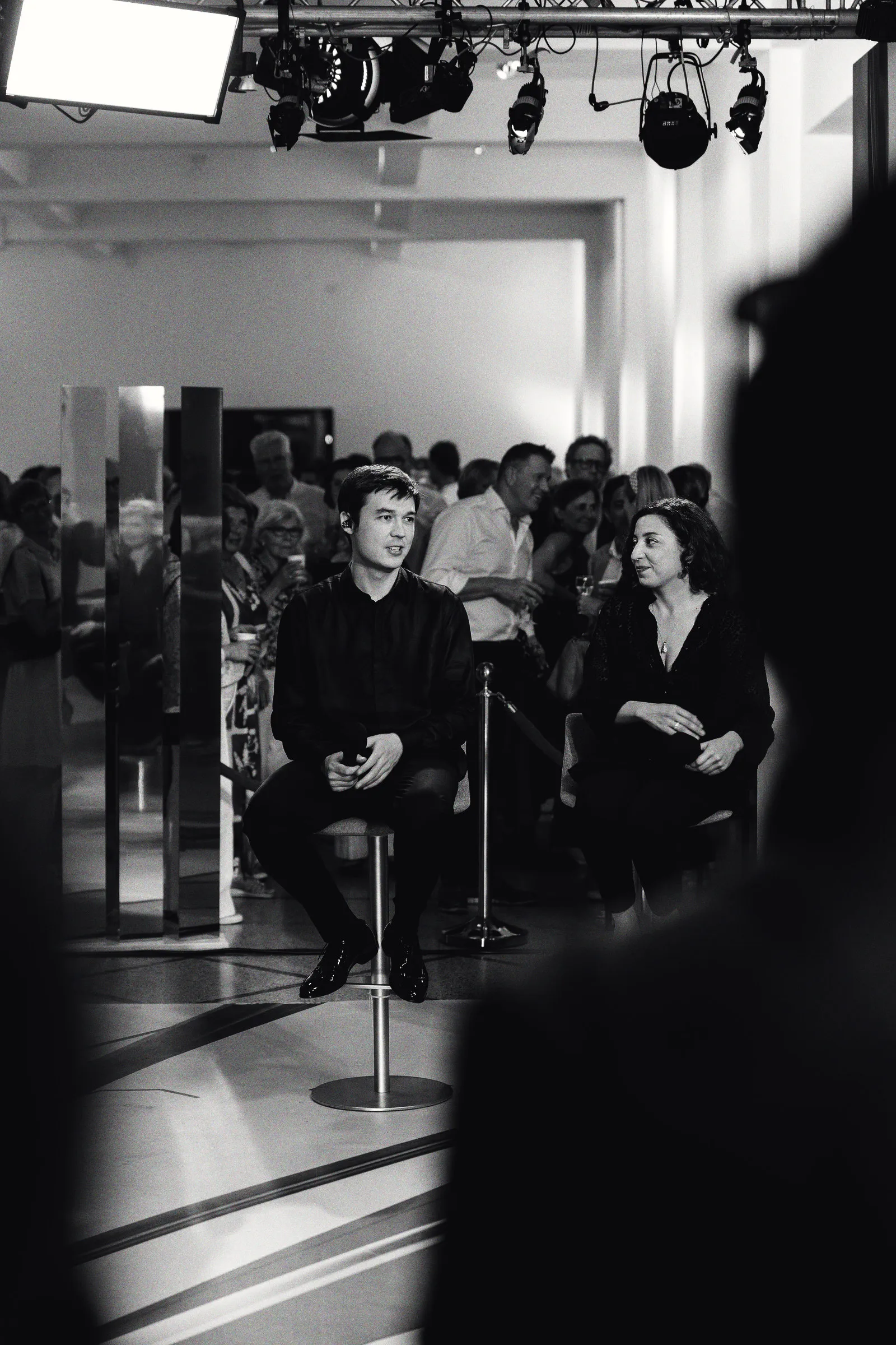Dilshod Narzillaev being interviewed